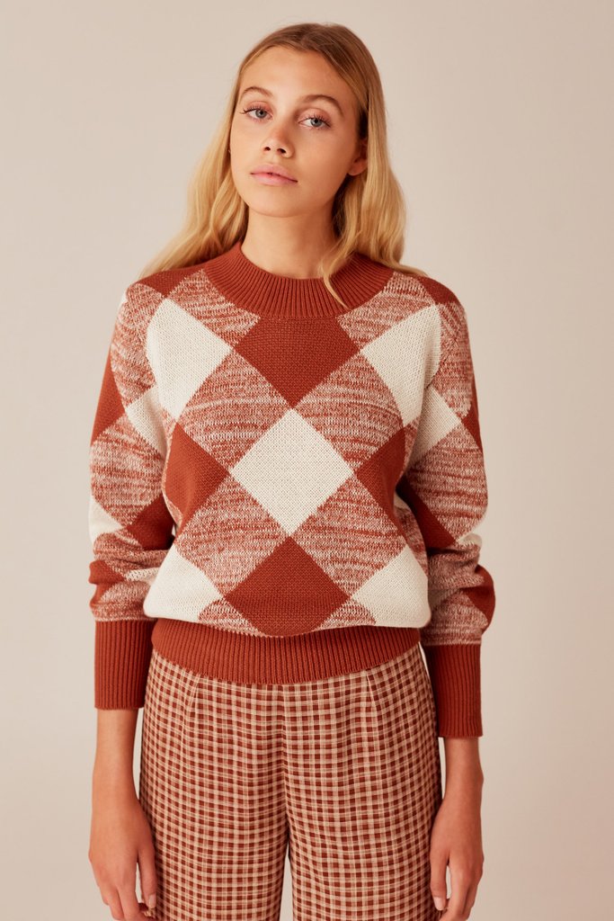 The Fifth Label - Angle Knit - Toffee/Ivory