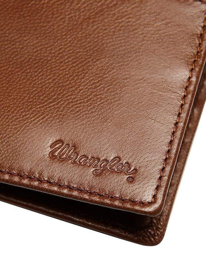 Wrangler - Script Leather Wallet - Cognac