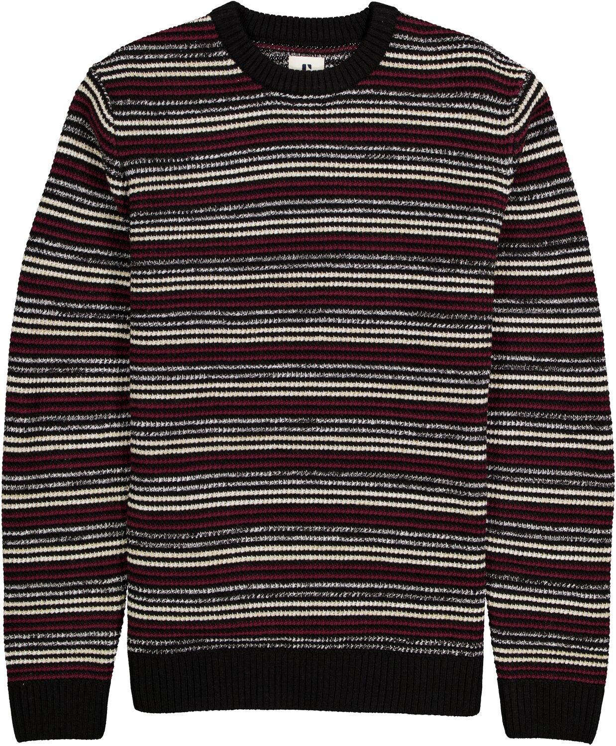 Garcia - Cable Stripe Pullover - Black