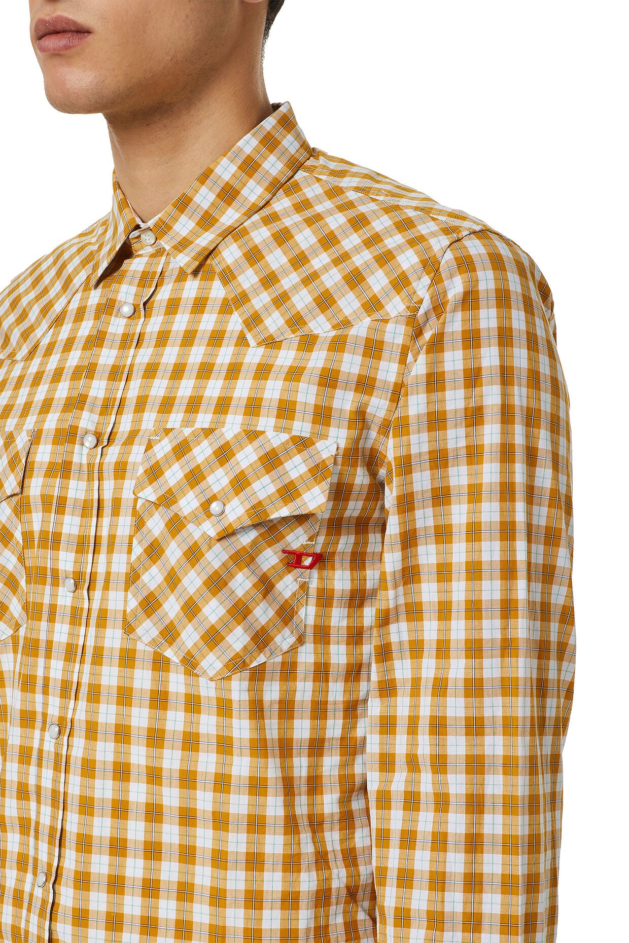Diesel - S-East-Long-Cl Shirt - White/Yellow