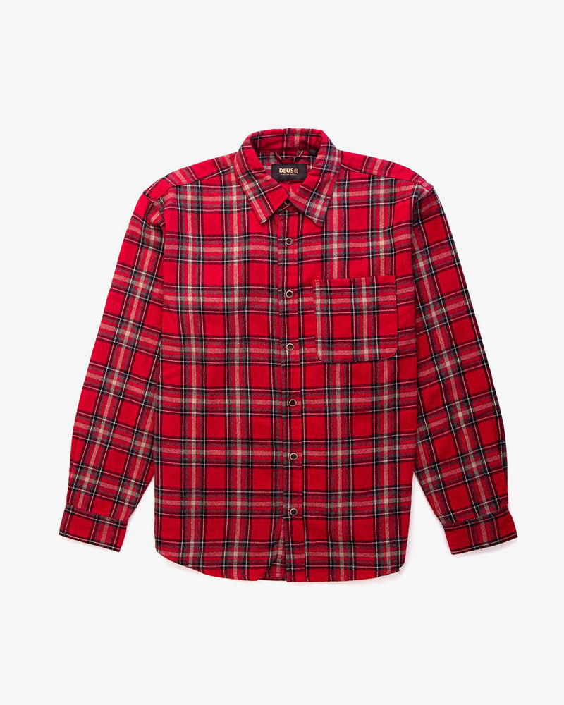 Deus - Allan Flannel Shirt - Red