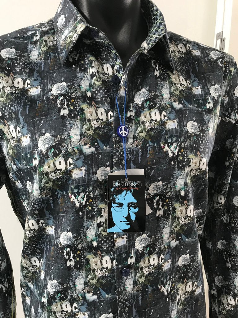 English Laundry - John Lennon Shirt - Green Multi