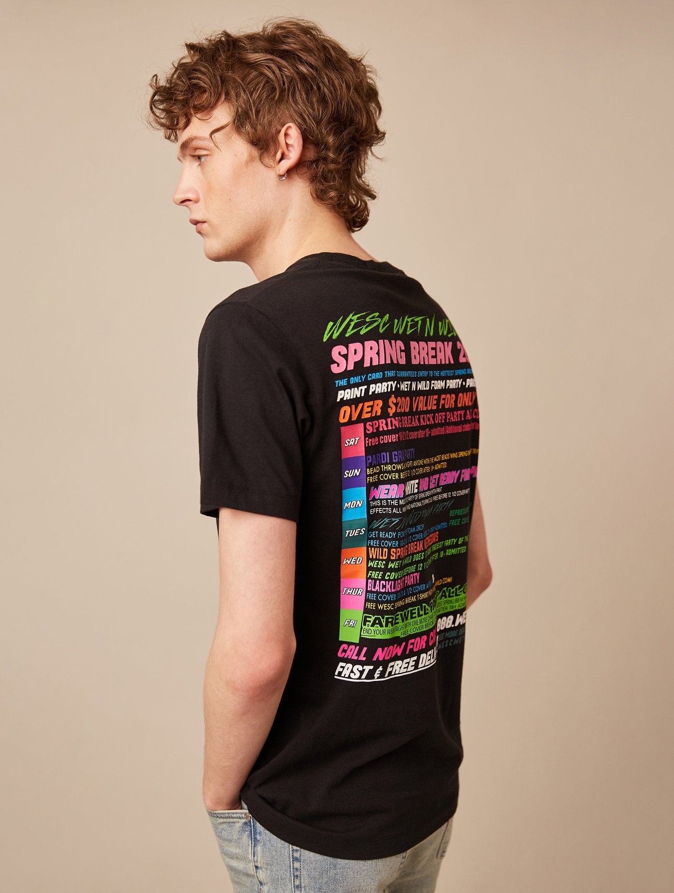 WeSC - Max Spring Break T-Shirt - Black