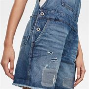 G-Star Raw - Faeroes Bf Short Overall - Faded Ripped Shore