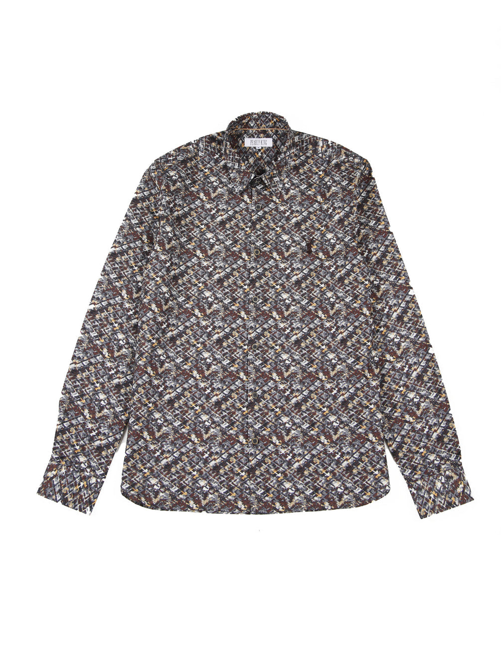 Pearly King - Obey LS Shirt - Beige/Rust