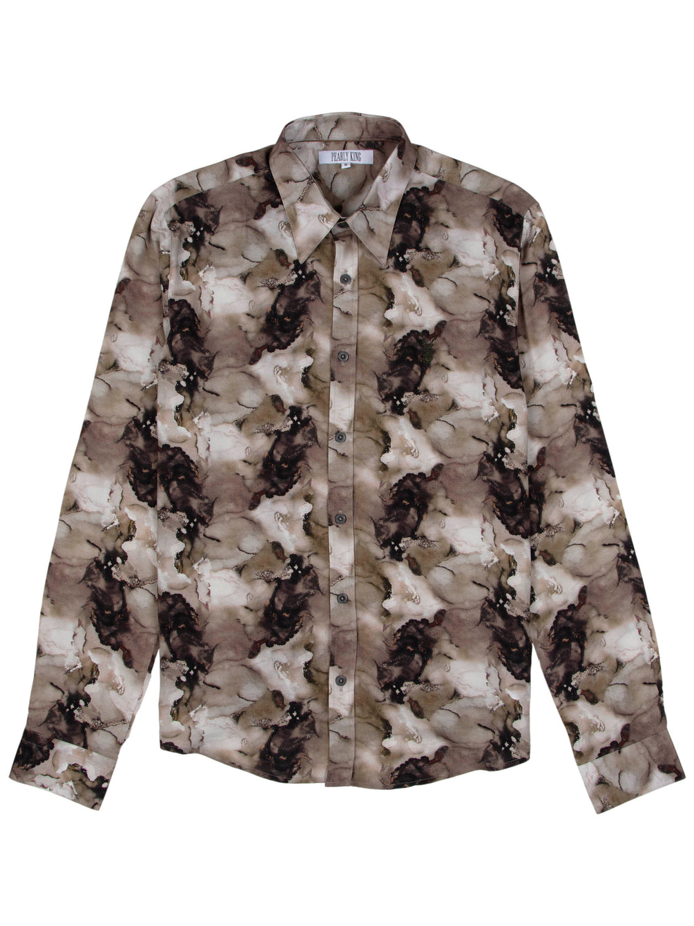 Pearly King - Prone LS Shirt - Marbled Green