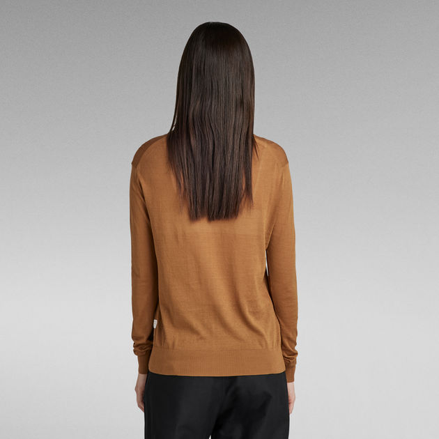 G-Star Raw - Core R Neck Knit - Oxide Ocre