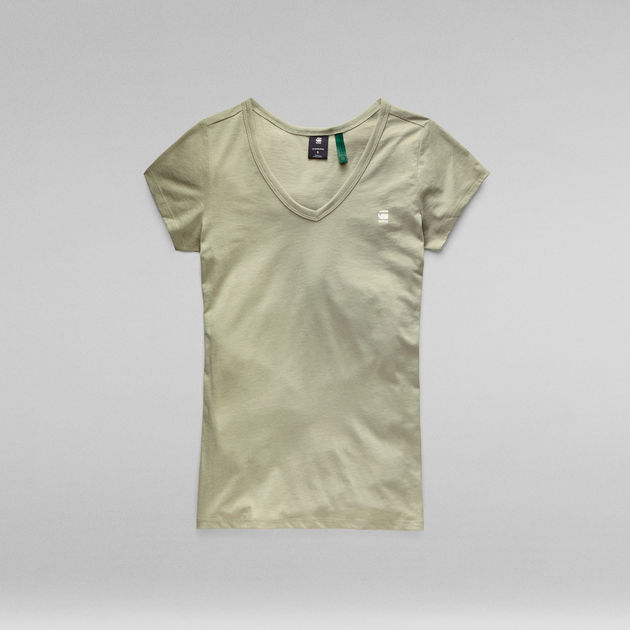 G-Star Raw - Eyben Slim V-Neck Tee - Grege Green