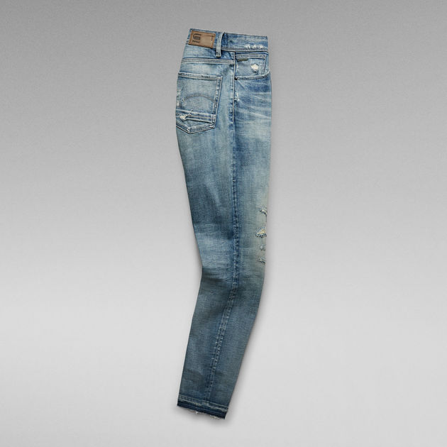 G-Star Raw - Kafey Ultra High Skinny Ripped Ankle Jean - Vintage Cool Aqua Destroyed
