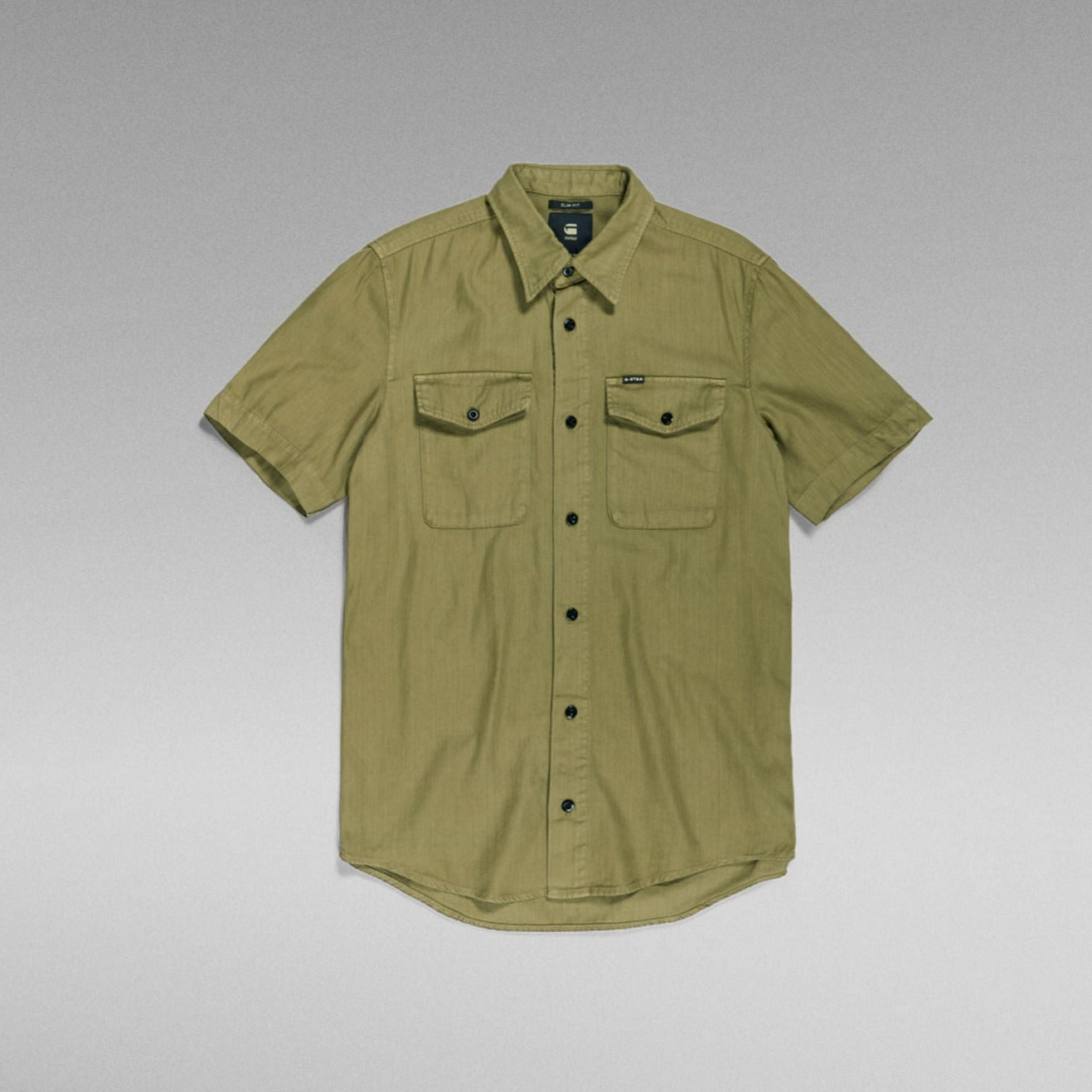 G-Star Raw - Marine Slim SS Shirt - Smoke Olive GD