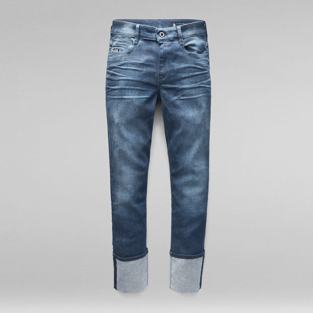 G-Star Raw - Noxer High Straight Jean - Worn In Gravel Blue