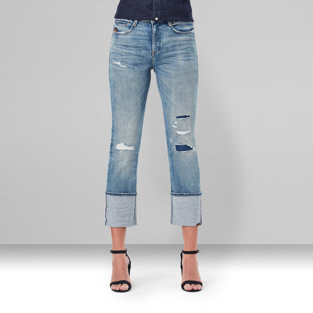 G-Star Raw - Noxer Straight Selvedge Jeans - Vintage Ocean Blue Restored