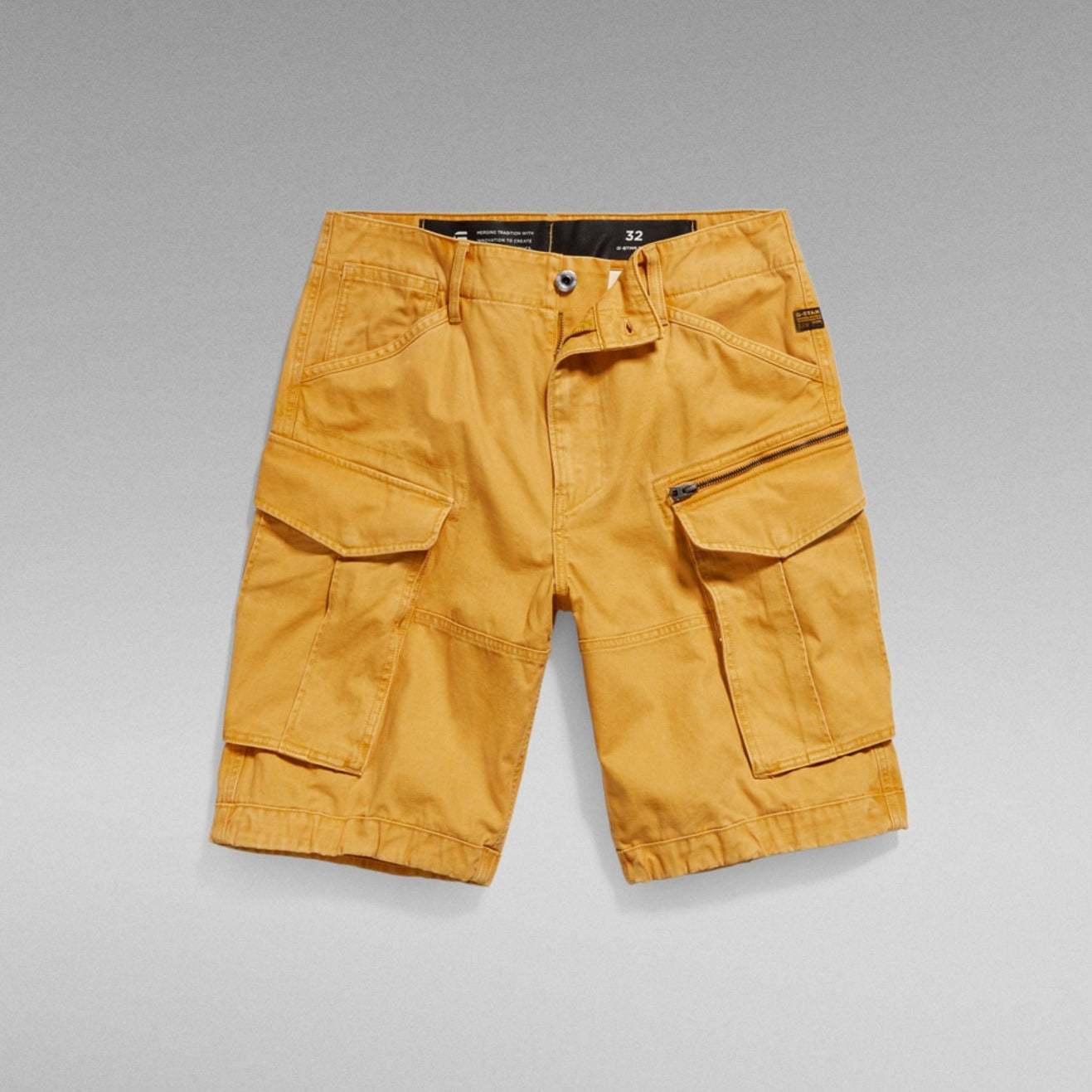 G-Star Raw - Rovic Zip Relaxed 1/2 Short - Dull Yellow