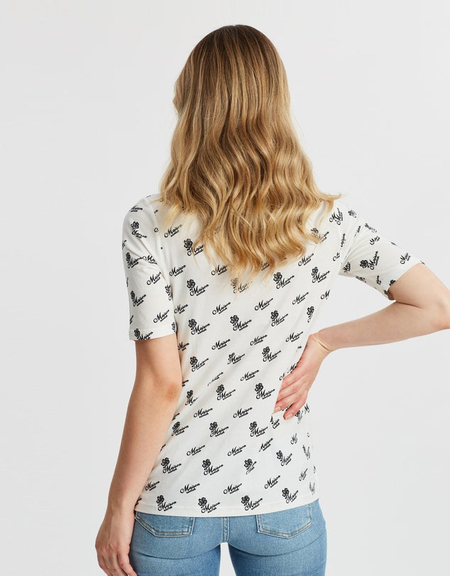Maison Scotch - Artwork Short Sleeve Tee - Off White