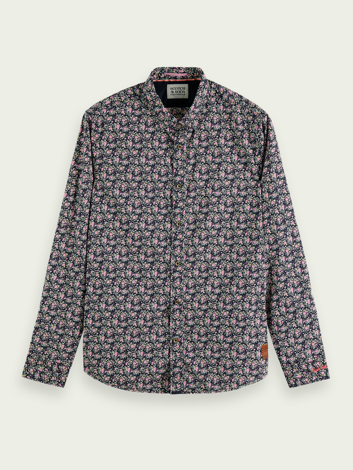 Scotch & Soda - Slim Fit Printed Poplin Shirt - Small Floral